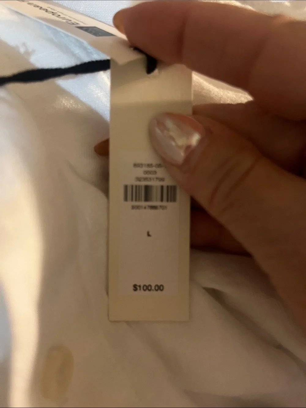 NWT-Men’s Banana Republic White Linen Shirt, Large